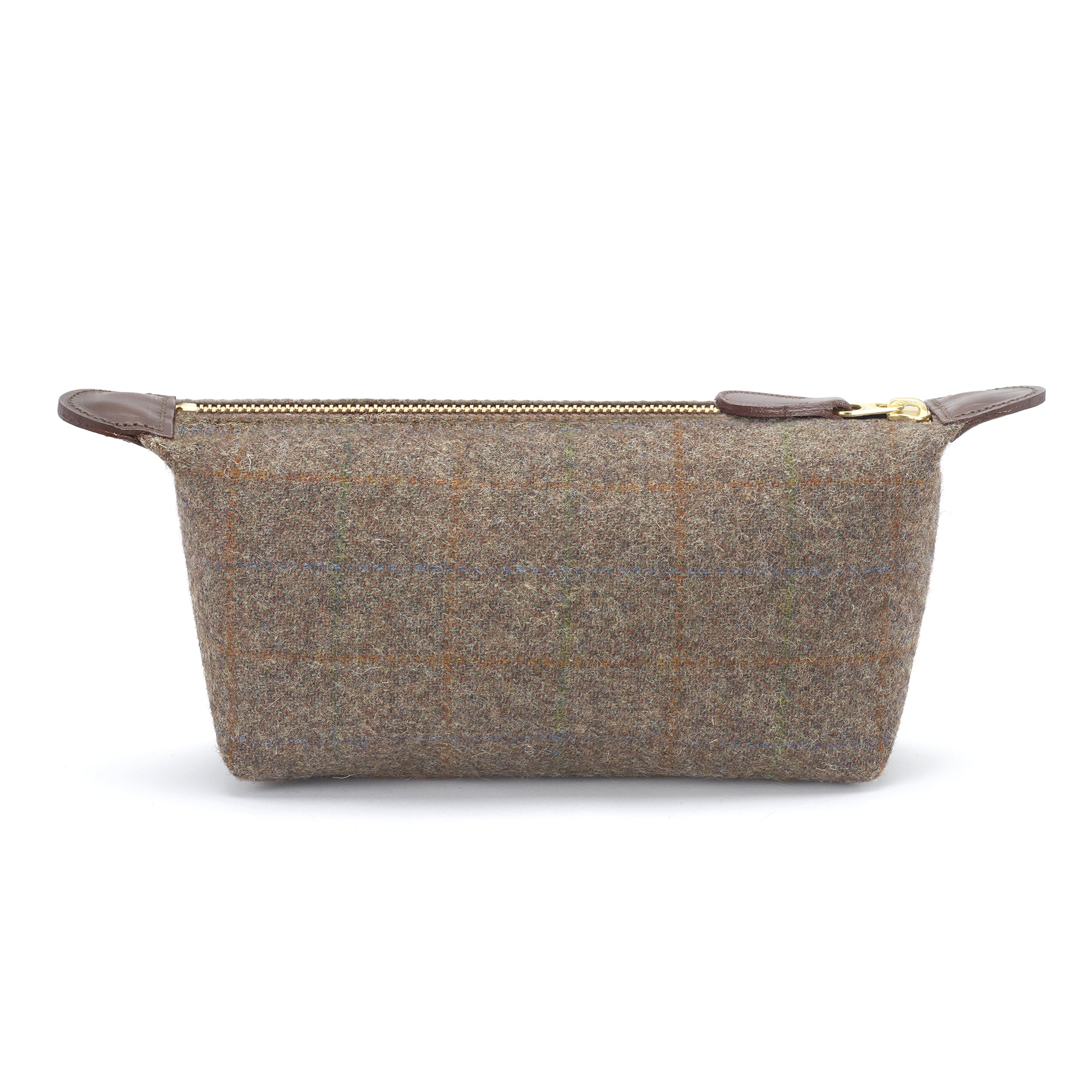 Brown Wool Wash Bag